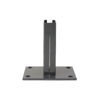 Bodenplatte 10 x 15 cm für 6 x 4 cm in Anthrazit