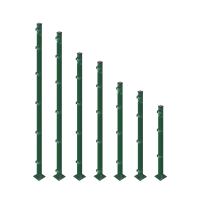 ESSENTIAL Bodenplatten-Pfosten 4x4 cm