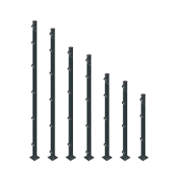 ESSENTIAL Bodenplatten-Pfosten 4x4 cm