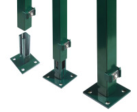 ESSENTIAL Bodenplatten-Pfosten 4x4 cm Anthrazit (89 cm)