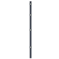ESSENTIAL Bodenplatten-Pfosten 4x4 cm Anthrazit (129 cm)