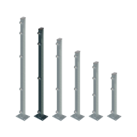 EASY Bodenplattenpfosten 6x4x169 cm Anthrazit