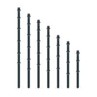 ESSENTIAL Pfosten/Eckpfosten 4x4 cm zum Einbetonieren