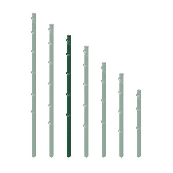 ESSENTIAL Pfosten 4 x 4 x 220 cm in Moosgrün