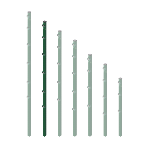 ESSENTIAL Pfosten 4x4 cm Moosgrün (240 cm)