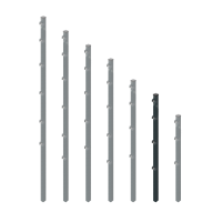 ESSENTIAL Pfosten 4 x 4 x 150 cm in Anthrazit