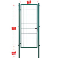 ESSENTIAL Einzeltor 100 x 180 cm in Moosgrün