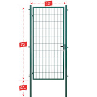 ESSENTIAL Gartentor Moosgrün (120x200 cm)