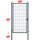 ESSENTIAL Einzeltor Anthrazit 120x180 cm 2. Wahl