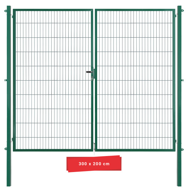 ESSENTIAL Doppeltor Grün 300x200 cm 2. Wahl
