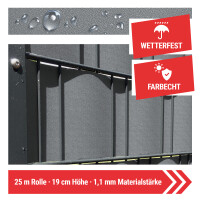 EXCLUSIVE Sichtschutzrolle Fenstergrau 25m