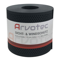 EXCLUSIVE Sichtschutzrolle Anthrazit 25m "Gelocht"