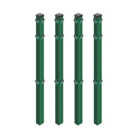 4x Eckpfosten EXCLUSIVE zum Einbetonieren 120 cm Grün