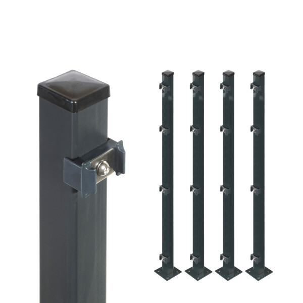 ESSENTIAL Pfosten zum Aufschrauben 4x4 cm für Mattenhöhe 100/103 cm