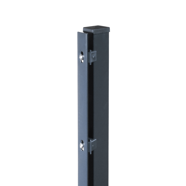 Eckpfosten 60x60/2480 Mm Mit Fußplatte Für Zaun 243 Cm