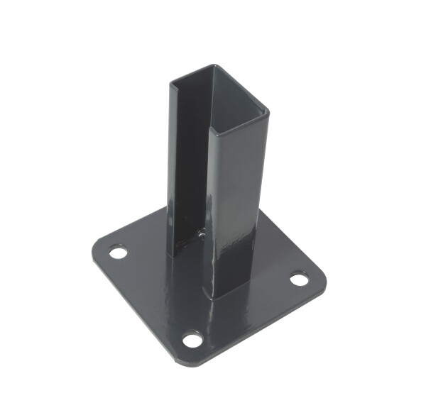 Bodenplatte 12,5 x 12,5 cm für 6 x 4 cm in Anthrazit