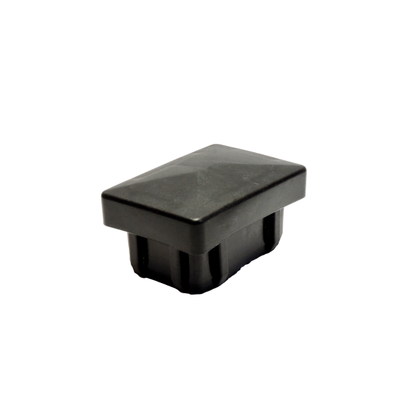 ESSENTIAL Pfostenzubehör Pfostenkappe 6 x 4 cm Schwarz RAL 9005