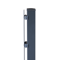 Easy Pfosten 6x4x189 cm Anthrazit mit Bodenplatte und Abdeckschiene