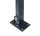 Easy Pfosten 6x4x189 cm Anthrazit mit Bodenplatte und Abdeckschiene
