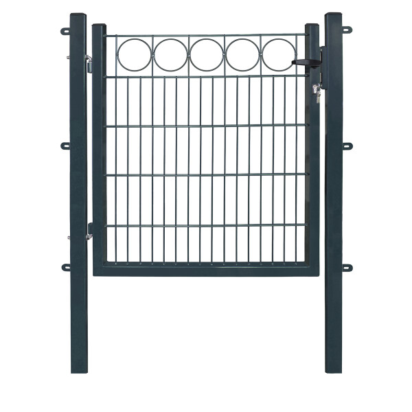 EXCLUSIVE Gartentor RING 100 x 100 cm in Anthrazit