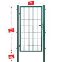 ESSENTIAL Einzeltor 100 x 140 cm in Moosgrün