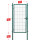 ESSENTIAL Einzeltor 100 x 160 cm in Moosgrün