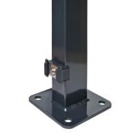 EASY Pfosten/Eckpfosten 6x4/6x6 cm mit angeschweißter Bodenplatte