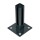 ESSENTIAL Bodenplatte für 4x4 cm Pfosten Anthrazit