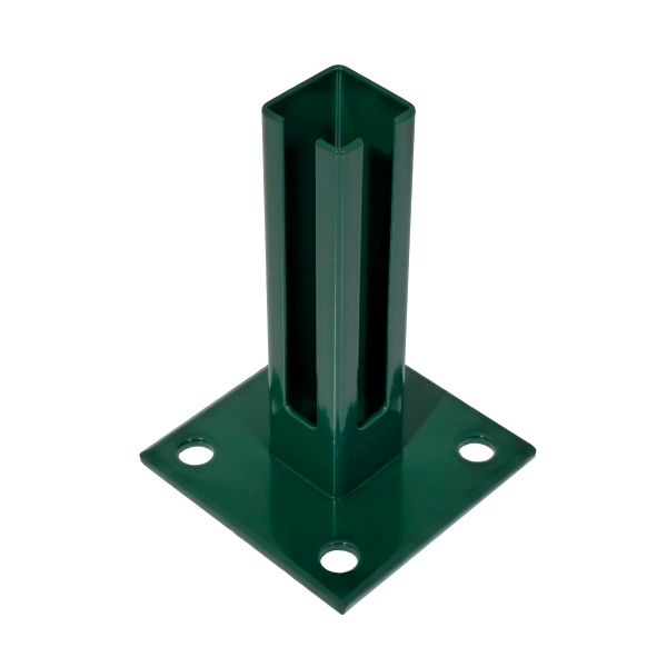 ESSENTIAL Bodenplatte für 4x4 cm Pfosten Grün