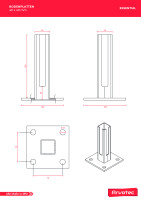 ESSENTIAL Bodenplatte für 4x4 cm Pfosten Grün
