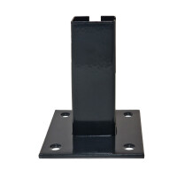 ESSENTIAL Bodenplatte für 6x4 cm Pfosten Anthrazit