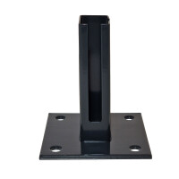 ESSENTIAL Bodenplatte für 6x4 cm Pfosten Anthrazit