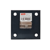 ESSENTIAL Bodenplatte für 6x4 cm Pfosten Anthrazit